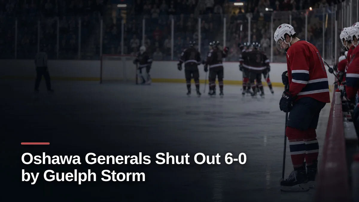 Original editorial featured image for: Oshawa Generals Shut Out 6-0 by Guelph Storm