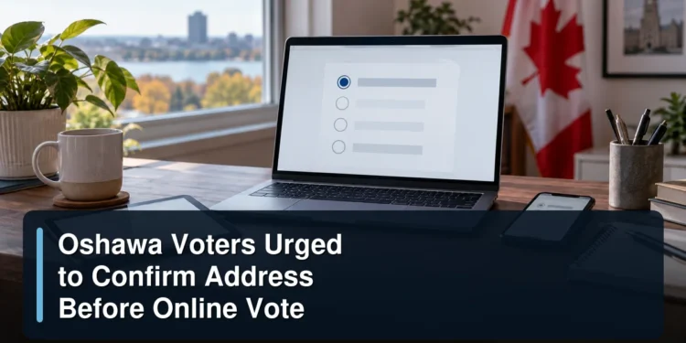 Oshawa Voters Urged to Confirm Address Before Online Vote Original editorial featured image for: Oshawa Voters Urged to Confirm Address Before Online Vote