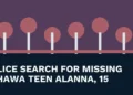 Original local news illustration with the headline Police Search for Missing Oshawa Teen Alanna, 15