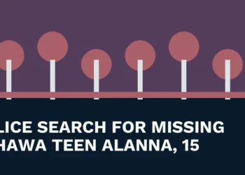 Original local news illustration with the headline Police Search for Missing Oshawa Teen Alanna, 15