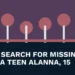 Original local news illustration with the headline Police Search for Missing Oshawa Teen Alanna, 15