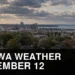 Clouds building over Oshawa ahead of overnight showers