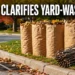 Paper yard-waste bags and bundled branches placed correctly at an Oshawa curb