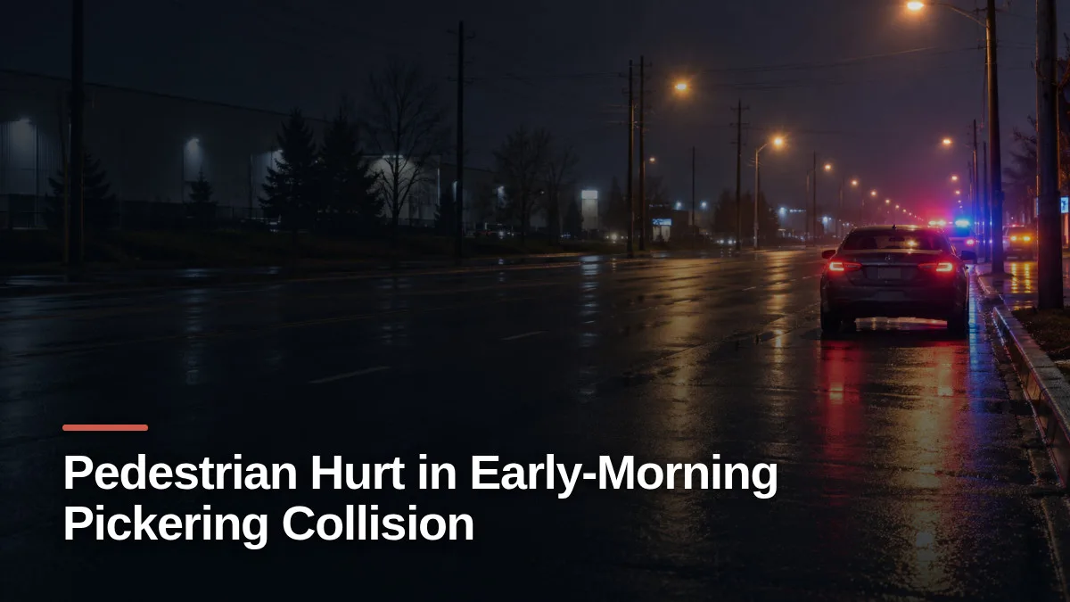 Original editorial featured image for: Pedestrian Hurt in Early-Morning Pickering Collision