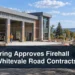 Fire station and road infrastructure construction with the headline Pickering Approves Firehall and Whitevale Road Contracts