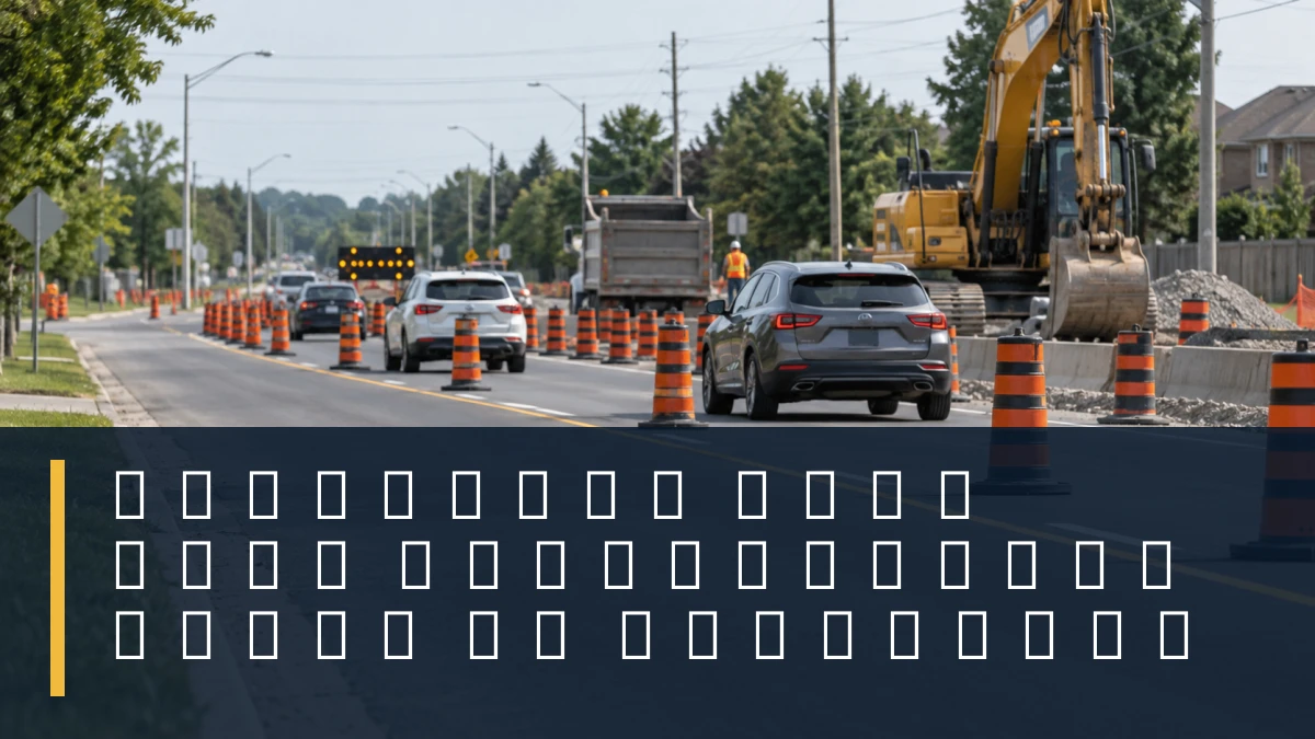 Original local-news image with the headline Liverpool Road Lane Restrictions Begin in Pickering