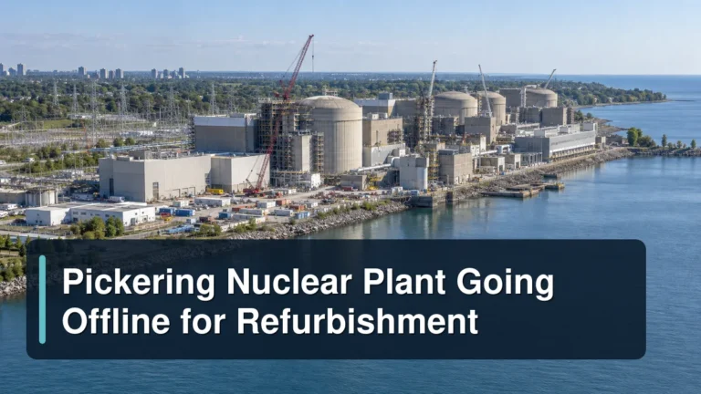 Pickering-style nuclear station refurbishment with the headline Pickering Nuclear Plant Going Offline for Refurbishment