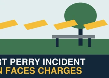 Man Charged After Hate-Motivated Incident in Port Perry Original illustration of Palmer Park representing a Port Perry hate-motivated incident investigation