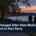 Restrained waterfront park investigation with the headline Man Charged After Hate-Motivated Incident in Port Perry