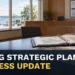 Municipal planning room with the headline Scugog Strategic Plan Shows Progress on Five Priorities