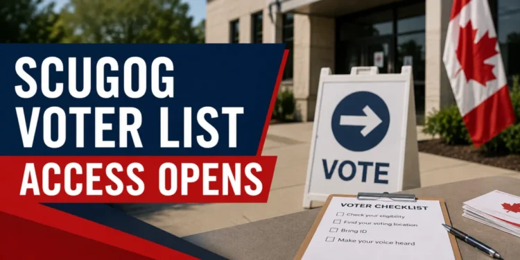 Scugog municipal voter list access and election information