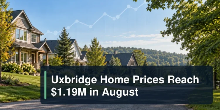 Uxbridge Home Prices Reach $1.19M in August Uxbridge residential homes with the headline Uxbridge Home Prices Reach $1.19M in August