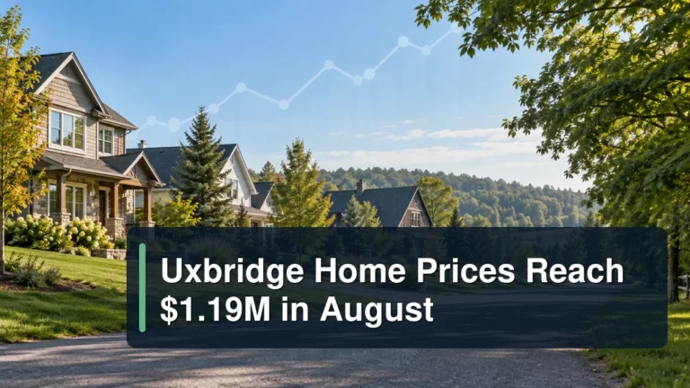 Uxbridge residential homes with the headline Uxbridge Home Prices Reach $1.19M in August