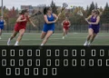 Original illustration of a women’s university lacrosse doubleheader in Oshawa