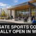 Families arriving at the newly opened Fieldgate Sports Complex in Whitby