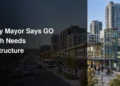 Whitby Mayor Says GO Growth Needs Infrastructure Whitby GO station with commuter rail and nearby residential development