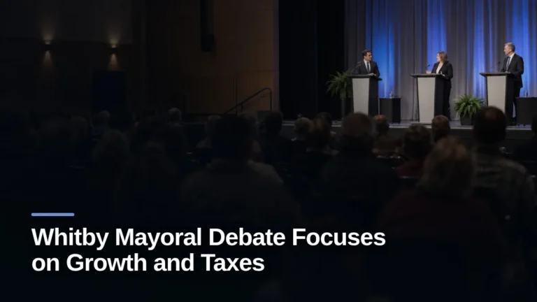 Original editorial featured image for: Whitby Mayoral Debate Focuses on Growth and Taxes