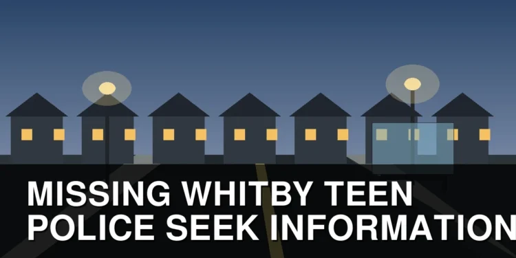 Police Seek Missing Teen Last Seen in Whitby Quiet Whitby intersection illustrating a police appeal for information about a missing teenager