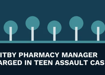 Whitby Pharmacy Manager Charged in Teen Assault Case Original local news illustration with the headline Whitby Pharmacy Manager Charged in Teen Assault Case