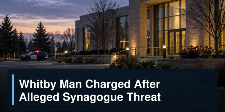 Whitby Man Charged After Alleged Synagogue Threat Original editorial featured image for: Whitby Man Charged After Alleged Synagogue Threat