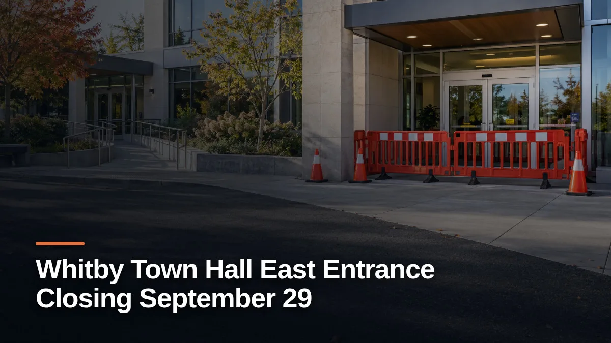 Original editorial featured image for: Whitby Town Hall East Entrance Closing September 29