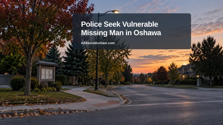 Police Seek Vulnerable Missing Man in Oshawa — AllAboutDurham.com featured image