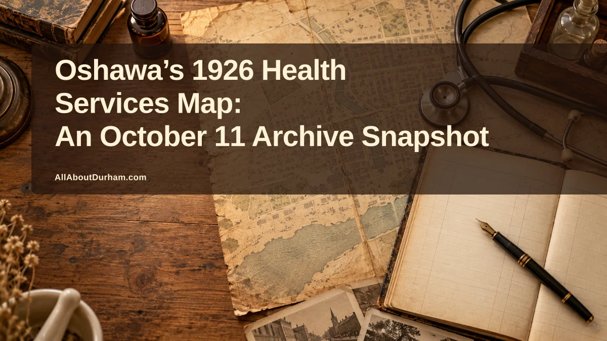 Oshawa’s 1926 Health Services Map: An October 11 Archive Snapshot — AllAboutDurham.com featured image