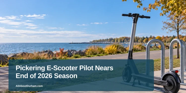 Pickering E-Scooter Pilot Nears End of 2026 Season Pickering E-Scooter Pilot Nears End of 2026 Season — AllAboutDurham.com featured image
