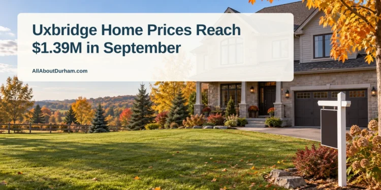 Uxbridge Home Prices Reach $1.39M in September — AllAboutDurham.com featured image