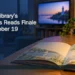 AI editorial illustration: Open children’s picture book in a warmly lit library with a television in the background. Headline: Whitby Library’s CBC Kids Reads Finale Airs October 19. AllAboutDurham.com.