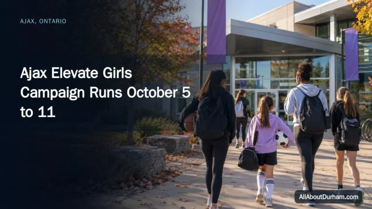 Ajax Elevate Girls Campaign Runs October 5 to 11 — AllAboutDurham.com featured image