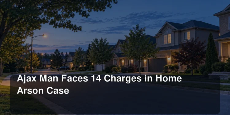 Ajax Man Faces 14 Charges in Home Arson Case