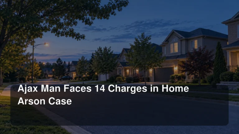 Ajax Man Faces 14 Charges in Home Arson Case