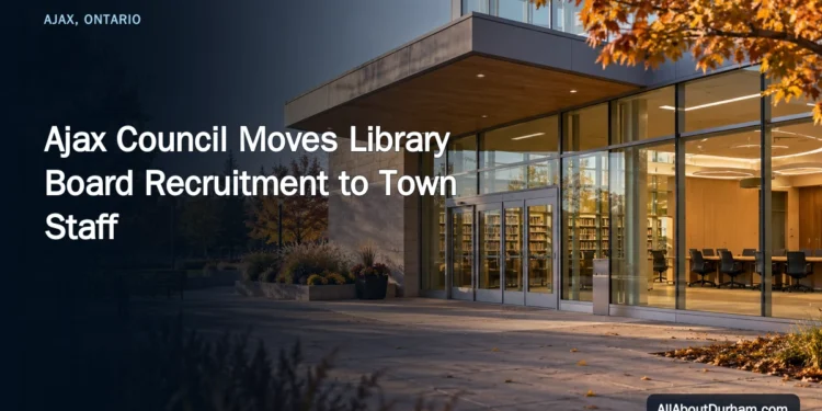 Ajax Council Moves Library Board Recruitment to Town Staff — AllAboutDurham.com featured image