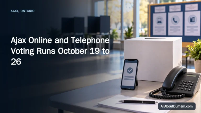 Ajax Online and Telephone Voting Runs October 19 to 26 — AllAboutDurham.com featured image