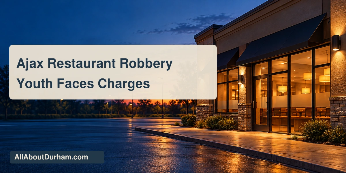 Original editorial illustration of a generic restaurant and quiet sidewalk at dusk; not the actual restaurant or incident scene.