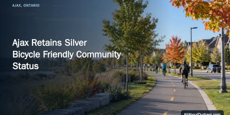 Ajax Retains Silver Bicycle Friendly Community Status — AllAboutDurham.com featured image