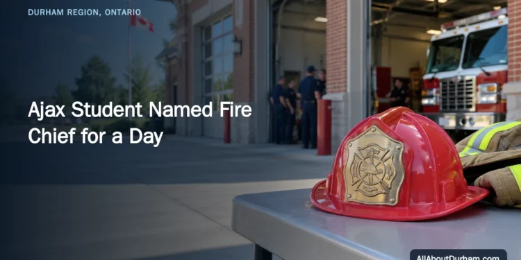 Ajax Student Named Fire Chief for a Day — AllAboutDurham.com featured image