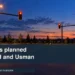 Editorial illustration: a generic empty suburban intersection with signal poles; not a final project design.