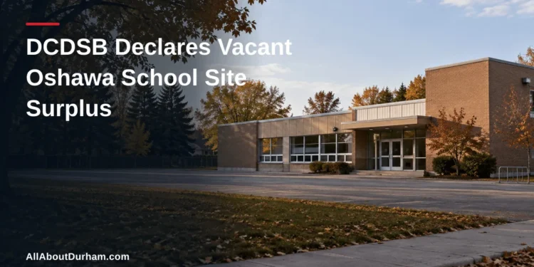 DCDSB Declares Vacant Oshawa School Site Surplus — AllAboutDurham.com featured image