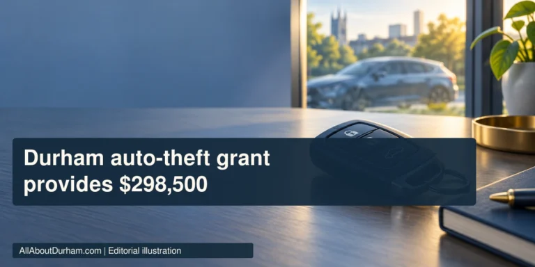 Conceptual editorial illustration of an unbranded car key and a parked vehicle; not evidence from a theft investigation.