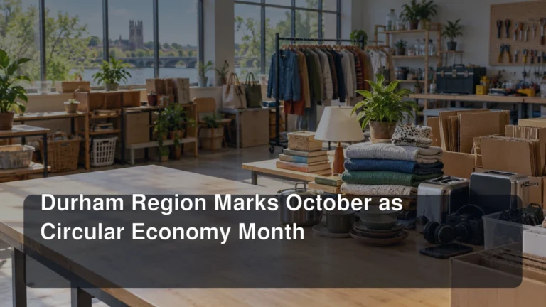 Durham Region Marks October as Circular Economy Month