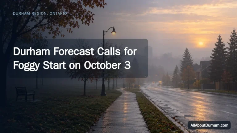 Durham Forecast Calls for Foggy Start on October 3 — AllAboutDurham.com featured image