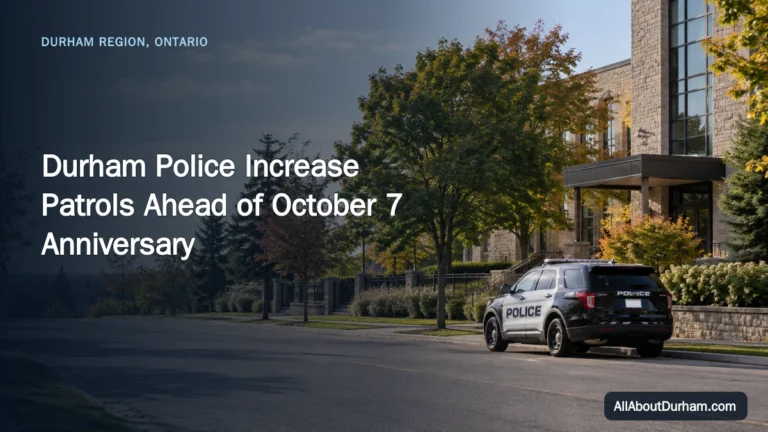 Durham Police Increase Patrols Ahead of October 7 Anniversary — AllAboutDurham.com featured image