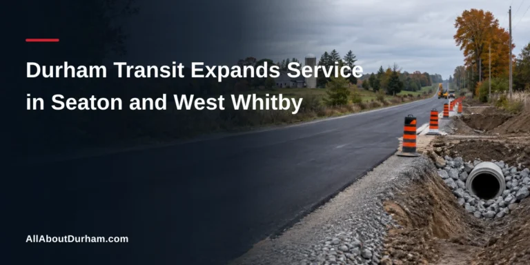 Public transit scene for Durham service expansion in Seaton and west Whitby