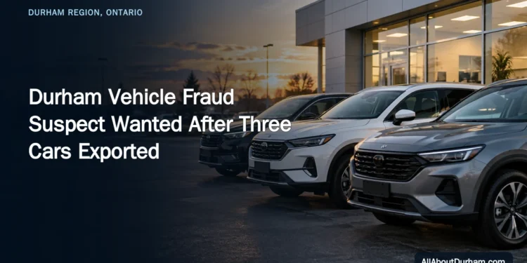 Durham Vehicle Fraud Suspect Wanted After Three Cars Exported — AllAboutDurham.com featured image