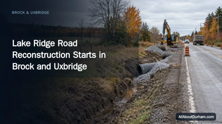 Lake Ridge Road Reconstruction Starts in Brock and Uxbridge — AllAboutDurham.com featured image