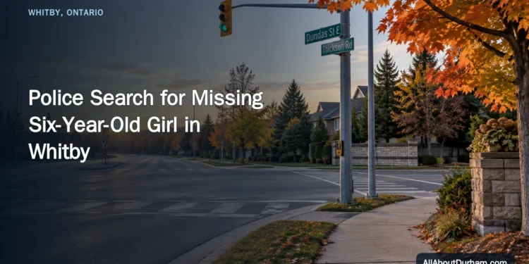 Police Search for Missing Six-Year-Old Girl in Whitby Police Search for Missing Six-Year-Old Girl in Whitby — AllAboutDurham.com featured image