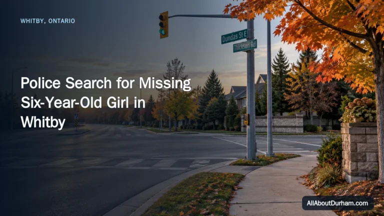 Police Search for Missing Six-Year-Old Girl in Whitby — AllAboutDurham.com featured image