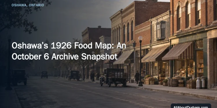 Oshawa’s 1926 Food Map: An October 6 Archive Snapshot — AllAboutDurham.com featured image